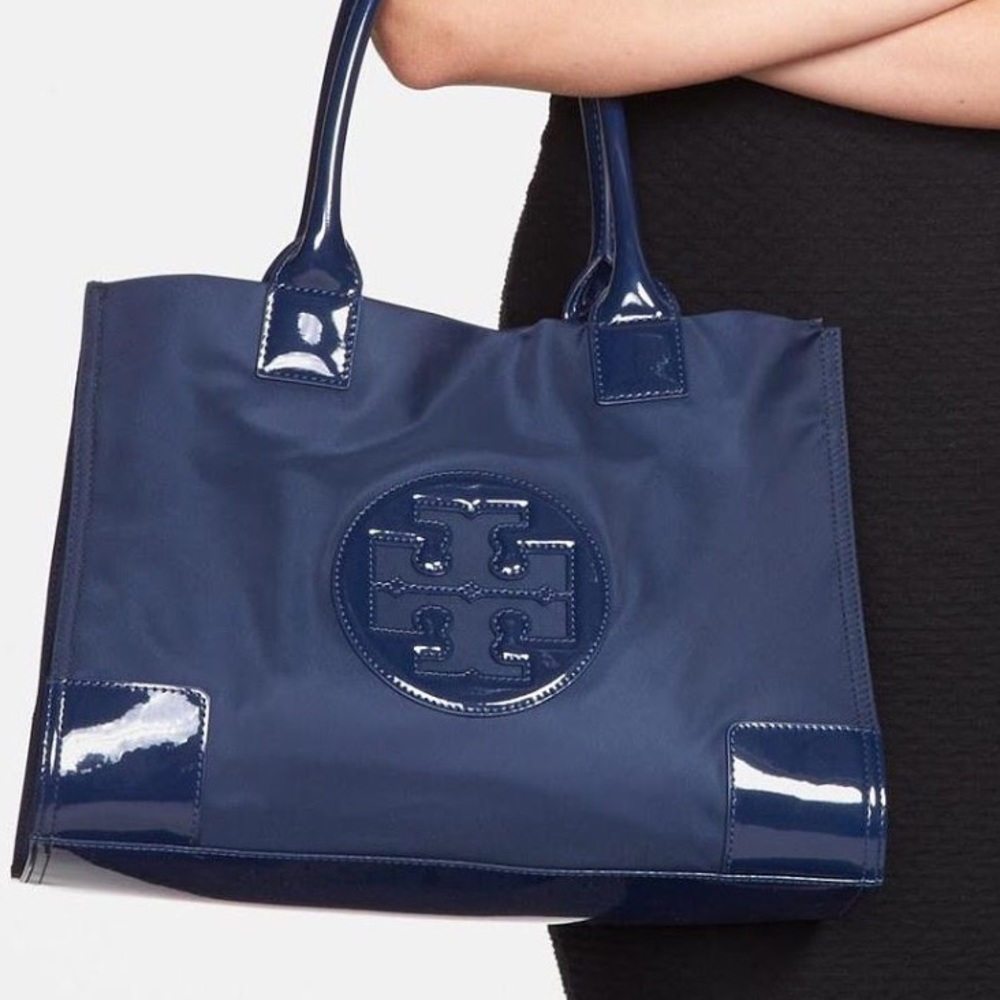 TORY BURCH Ella patent tote bag